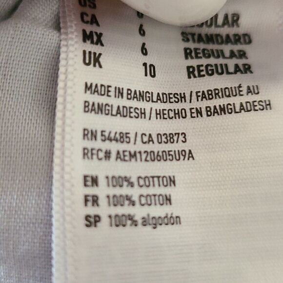 American eagle womens blue, pink, tan and white stripped cropped‎  pants - Picture 7 of 7